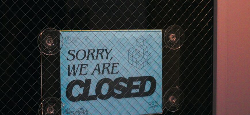 Photo business closure